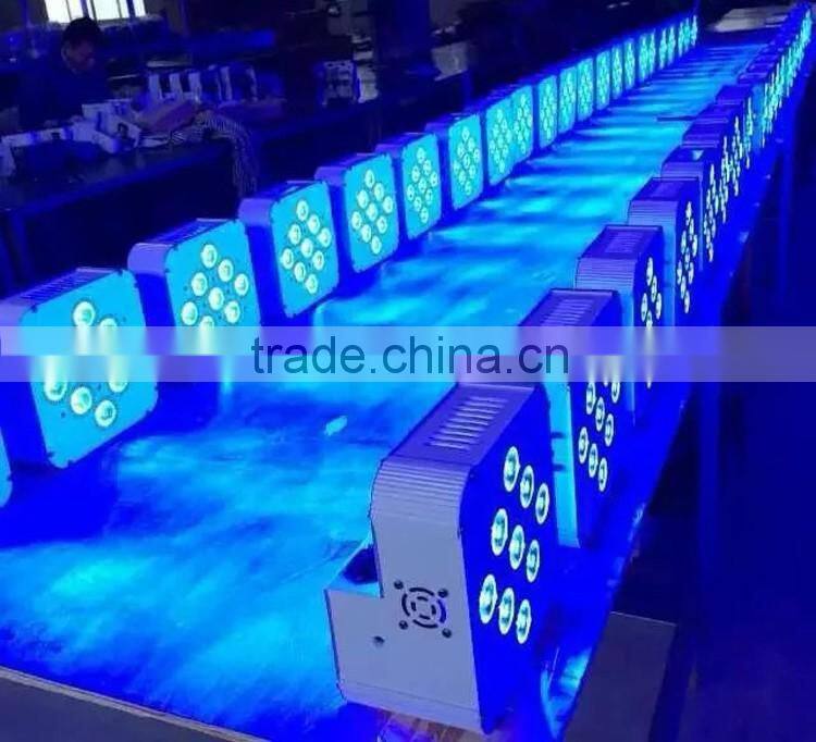 Three Years Warranty Uplight Rechargeable DMX Wireless Battery Powered Par Can 5in1 RGBWA 9x15w LED Par Light