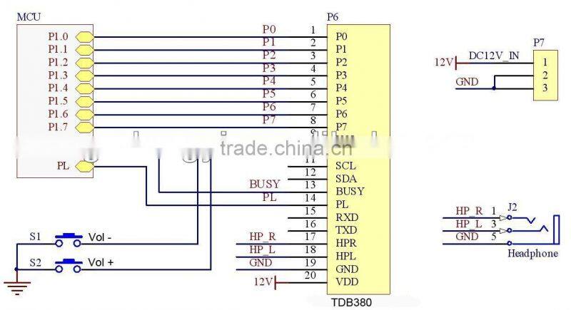 Embedded serial interface mp3 audio module with flash 125MB