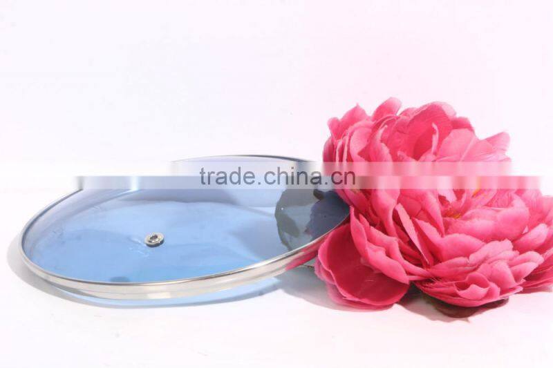 clear round tempered glass lid for pan