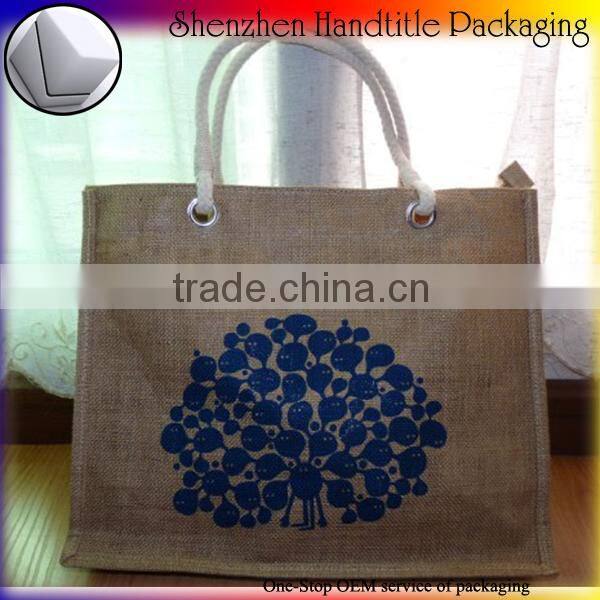 custom size high quality jute beach bags