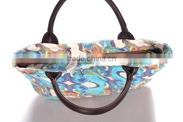 china factory women print fabric canvas tote bag