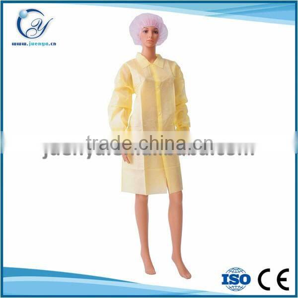 China hygienic cheap disposable lab coat from factory