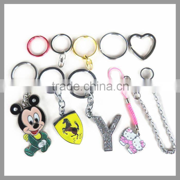 Custom Engraved Logo Flat Metal Split Key Ring