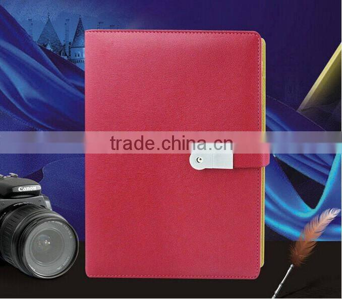 8GB capacity green leather usb notebook