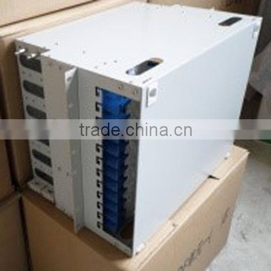 China supplier fiber optic equiment 19 inch rack mounted ODF Unit box 144 Core