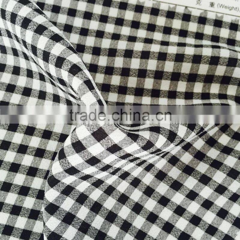 Chinese manufacture supply high quality cationic false twist fabric/printed fabric for dress,garment,etc