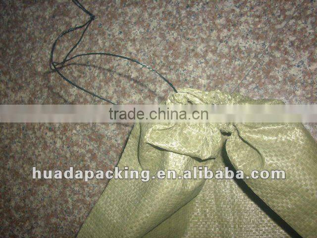 PP Woven bags with drawstring on top