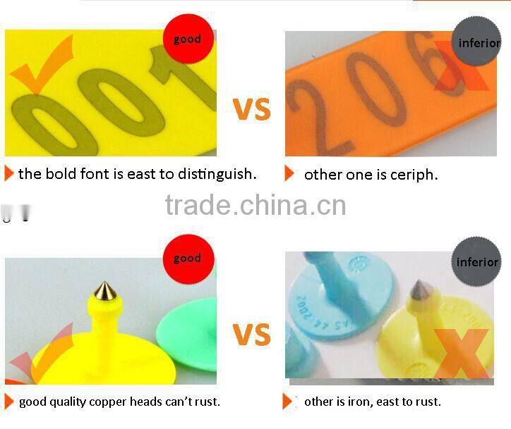 goog quality plastic Cow Ear Tag