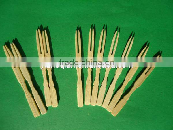 Bamboo fruit fork art and craft