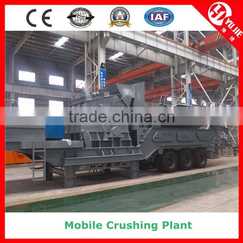 Trailer-Mounted 150-200T/H Mobile Stone Crusher for Sale