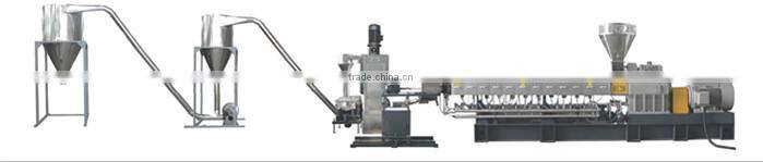 PS flakes recycling extruder machine with screen filter