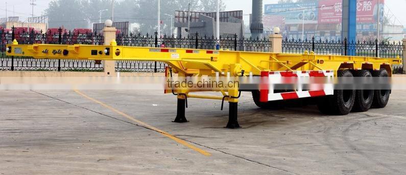 china manufacturer supply skeleton semi trailer with high quality