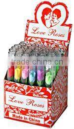 36pcs Tiny Silk Love Roses in 4" Glass Tubes