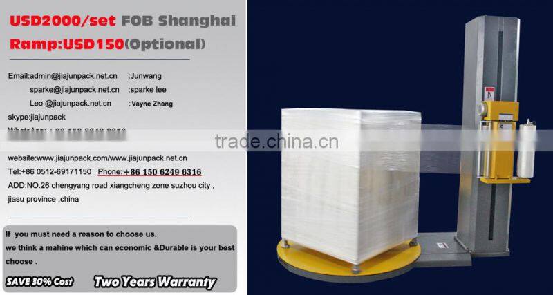 Pallet wrapping mchine