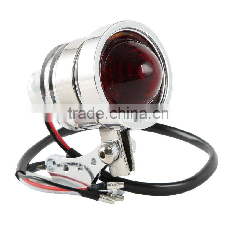Chrome Aluminum LED Tail Light For Dyna Touring Softail Chopper Bobber