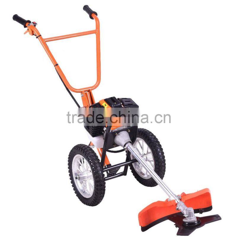 Hand push brush cutter,hand push grass cutter,hand push lawn mower with CE certificate