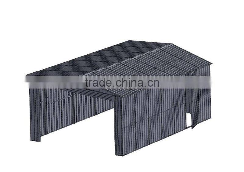 Automatic galvanized steel car parking shed design