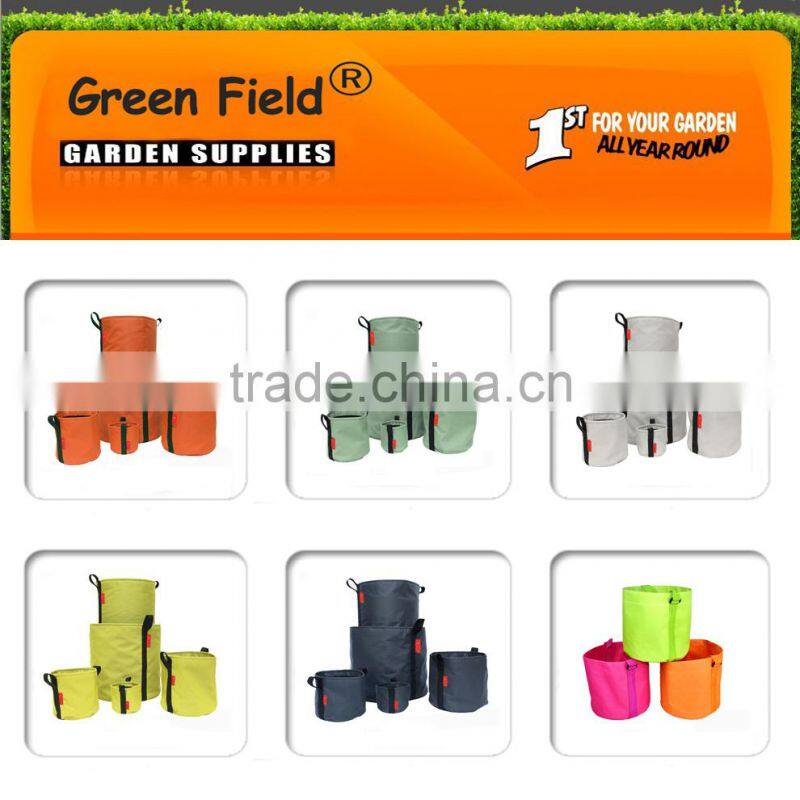 Green Field flower pots planters, flower bag