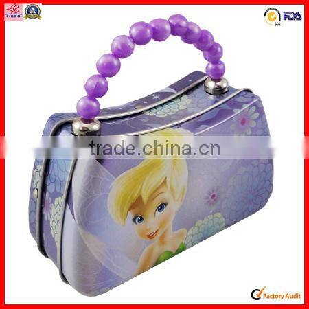 hot sale wholesale handle tin cosmetic tin box packing