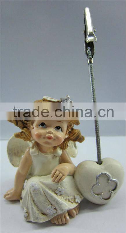 Resin male angel sculpture for decoration
