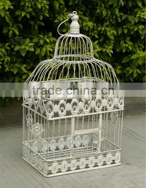 Light Weight Antirust Vintage Handing Decorative Metal Birdcages