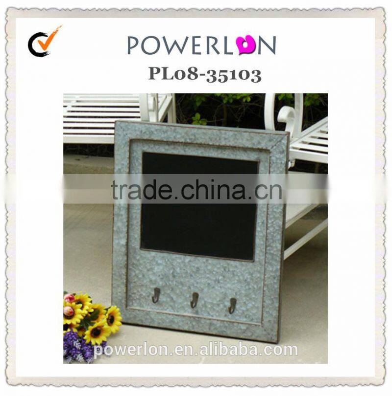 Square Metal Wall hook with blackboard PL08-35103