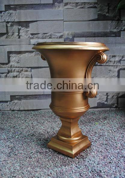 Golden Decative Classical Resin Binaural Indoor Flower Pots