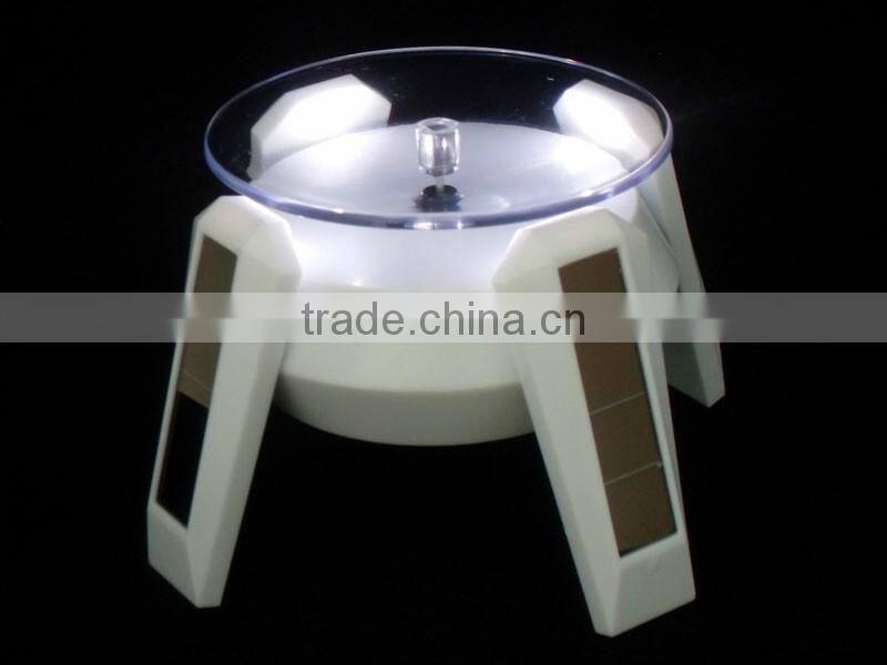 Wholesale High Quality Solar Rotary Display Stand With LED Light