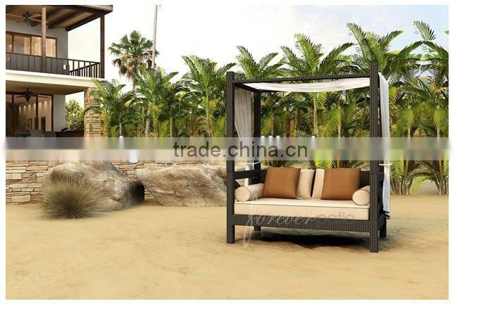 Trade Assurance Novel Hampton outdoor queen outdoor wicker daybed