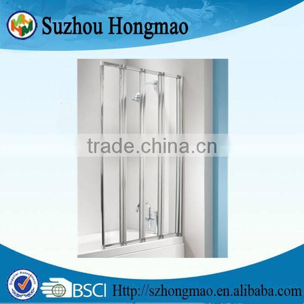 Quadrate frameless 2 sided shower enclosure