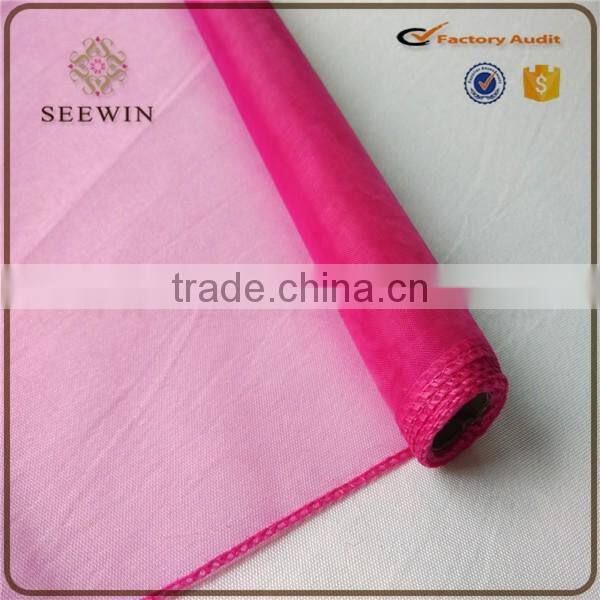 Popular colouful organza fabric for wedding , gift ,flower wrapping