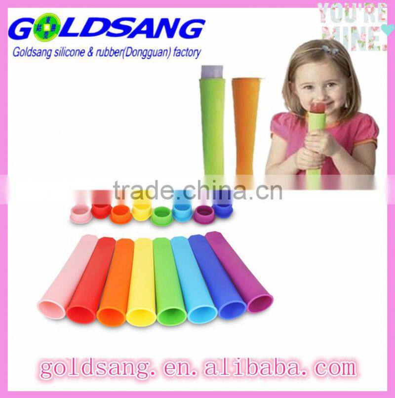 Set of 4 Silicone Popsicle Molds, Ice Pop Makers / Pop Molds