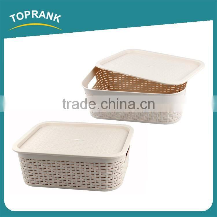 Toprank High Quality Medium Size Kids Products Toy Storage Box Cube Box Decorative Living Organizer Storage Box With Lid