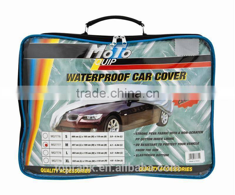 TOPRANK 483X175X119CM grey PEVA folding car body cover waterproof sun protection car cover
