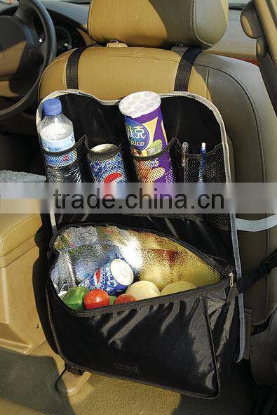 40*60CM hanging back seat car organizer with mesh pocket bag