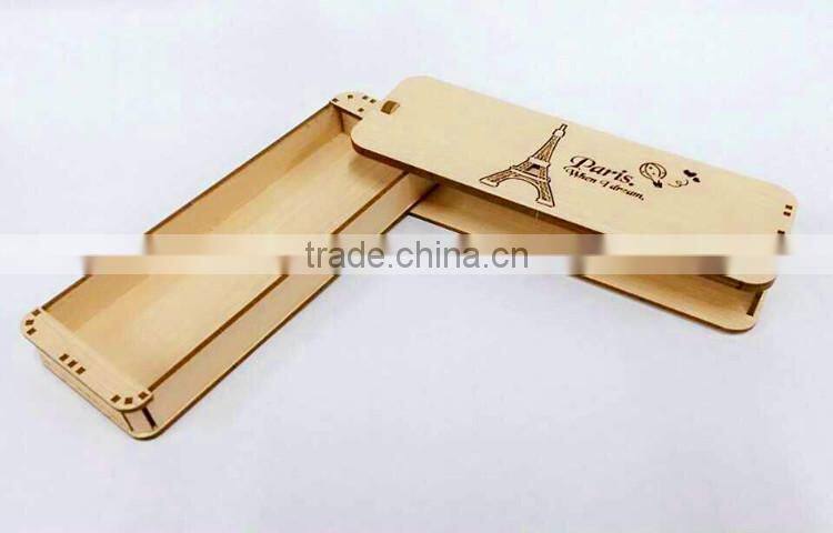 South Korea stationery wooden create pencil case