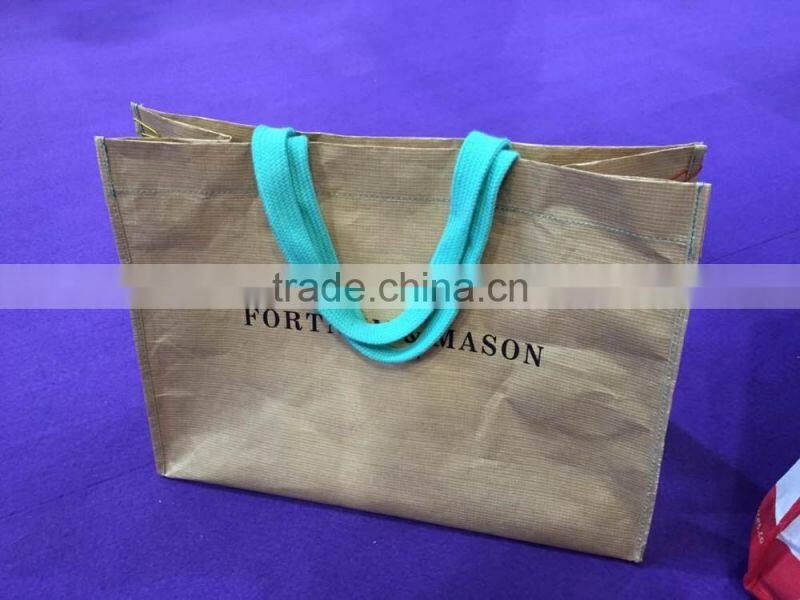 Recyclable Environmental Cheap Paper Packing Bag for Grocery and Supermarket