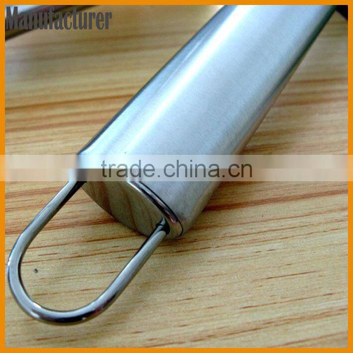 Triple grill brush ,BBQ cleaning tool stainless steel plastic handle brush