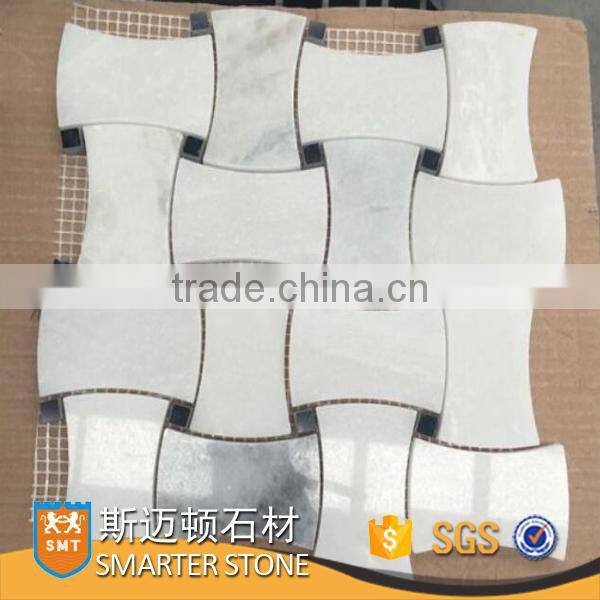 Paradise white marble mosaic 305x305 with a mesh