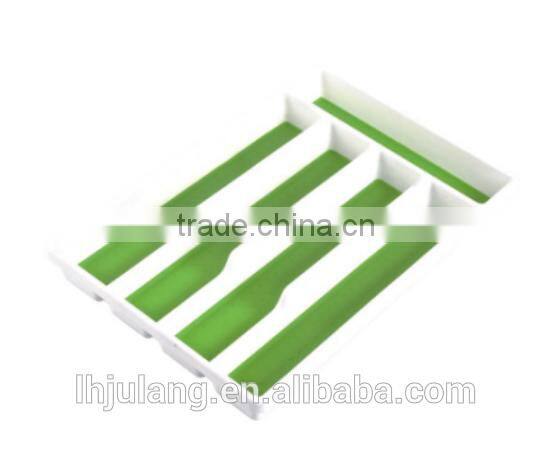 Plastic rectangle storage shelf divider/Plastic cutlery shelf divider