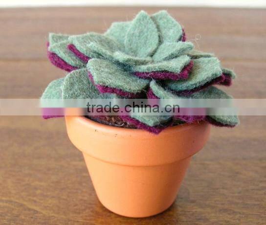 2017 hight quality new products hot sale interior home party decoration handmade felt artificial flower and foliages