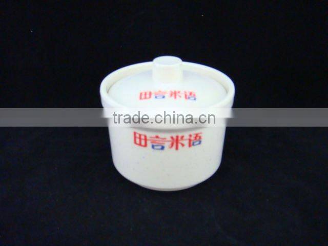 Melamine rice bowl with lid