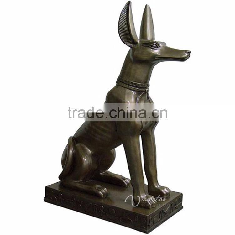 resin outdoor decorative life size egyptian anubis statues for sale