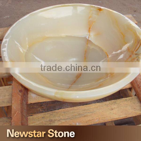 Chinese hot sales natural onyx small bar sink