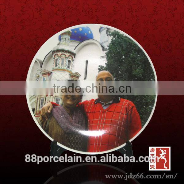 Jingdezhen OEM Chinese porcelain plate wedding anniversary