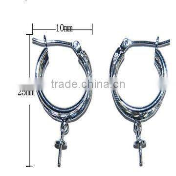 25*40mm Fashional 925 sterling silver earring hook