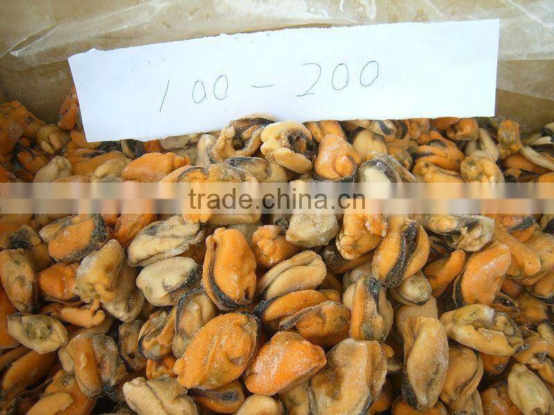 frozen cooked mussel meat