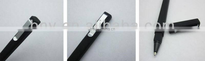 2014 cheap popular advertising black square ball pen
