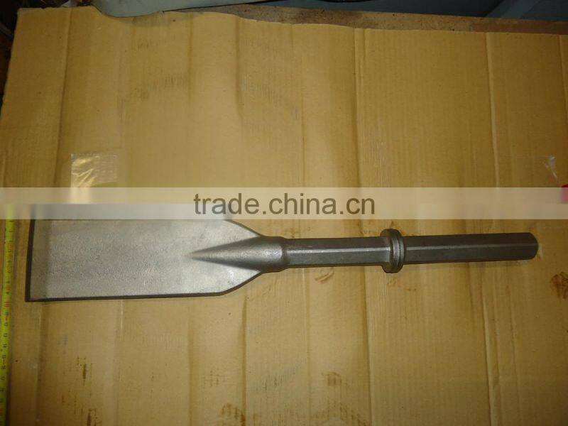 Hex shank wide chisel 75mm, Pneumatic chisel.