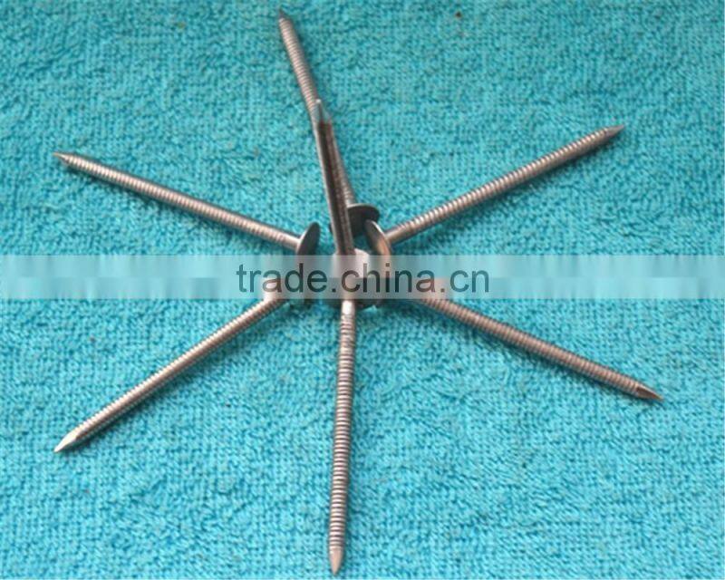 2017 Aluminum ring shank nails hot sale